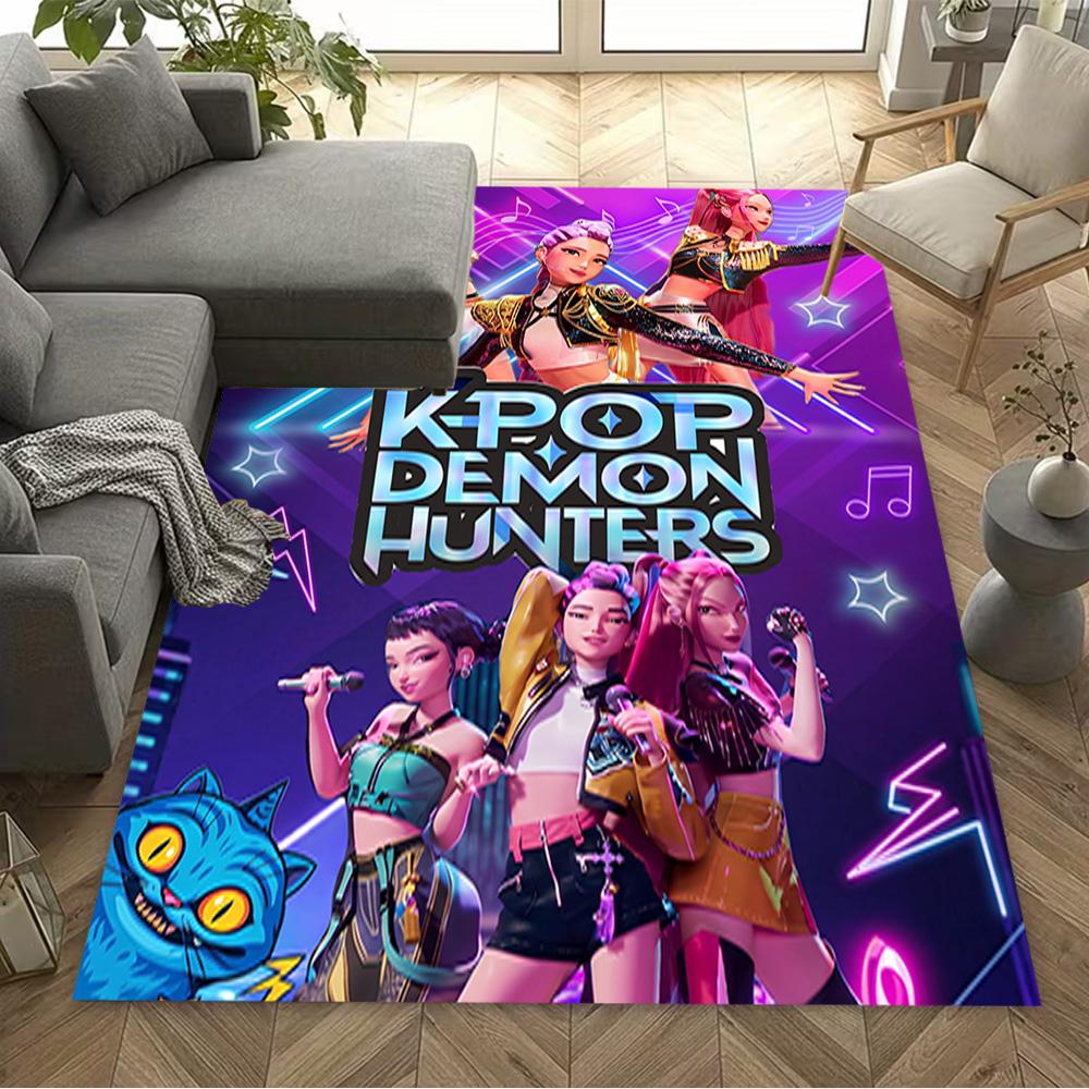 Hunters: Cosmic Quest Floor Rug Office Rug Perfect for Balcony Study Room Game Room Foyer Anti-slip Rug Anime Office Decor