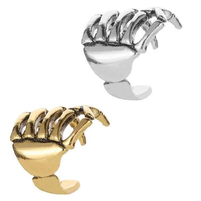 Alternative Alloy Ear Cuff Skeleton Hand Designs Punk Rock Fashion Accessory Jewelry For Edgy Outfits