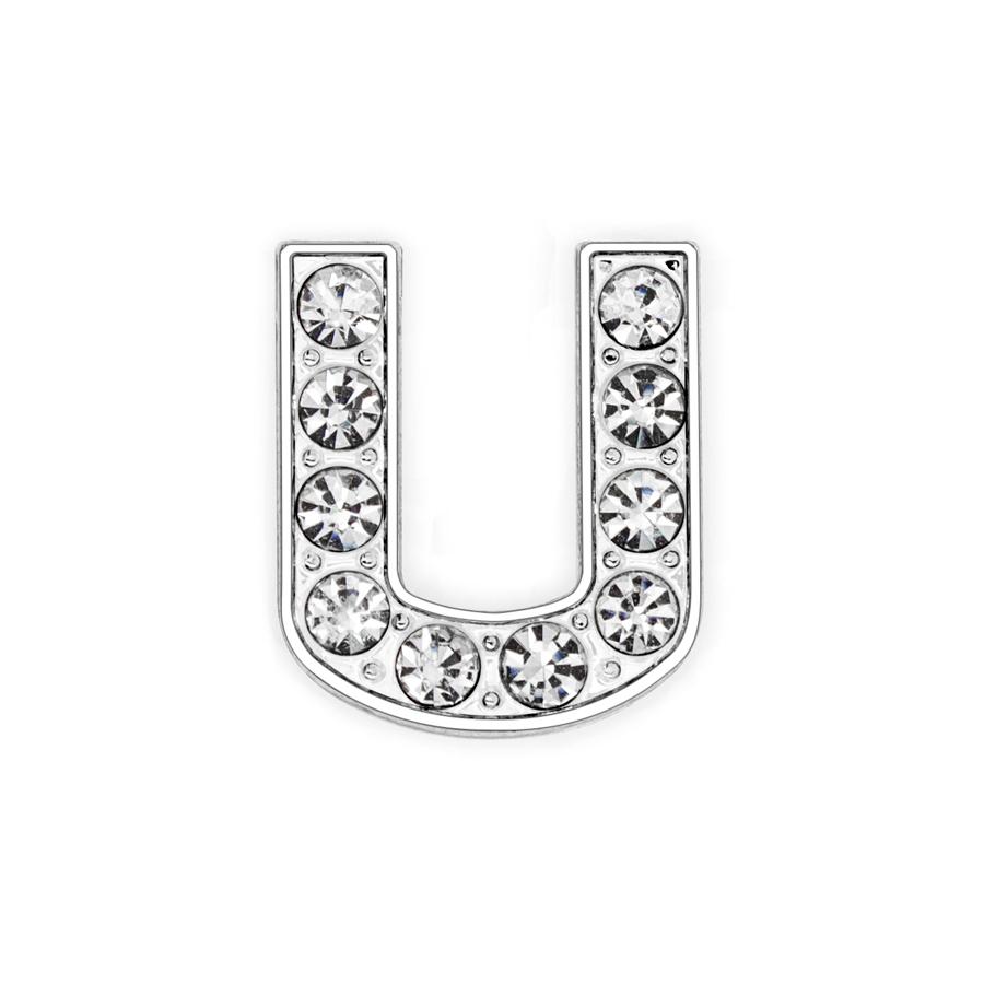 210pcs/lot 8mm Rhinestone Slide Letter Charms Alphabet A-Z For Bracelet Pet Collar Necklace DIY Jewelry Making Accessories