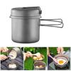 Camping Cook Pots with Folding Handle Outdoor Cooking Pots Frypan Utensils Camping Cookware Tableware Easy To Clean