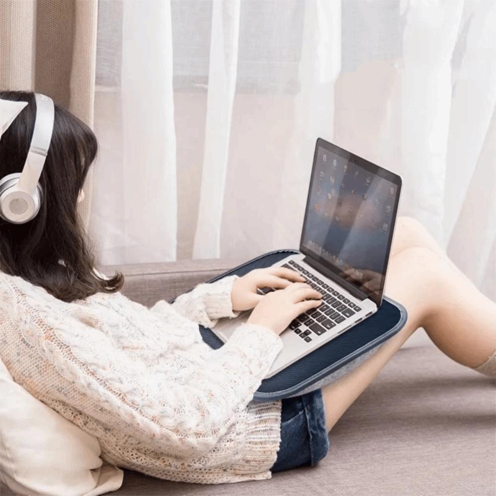 Ergonomic Multifunctional Laptop Desk Padded Tray Small Pillow Table Tablet Computer