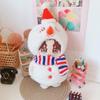 Christmas Snowman 20CM Cotton Doll Clothes Plush Hat Plush Toys Clothes  Girl Gift