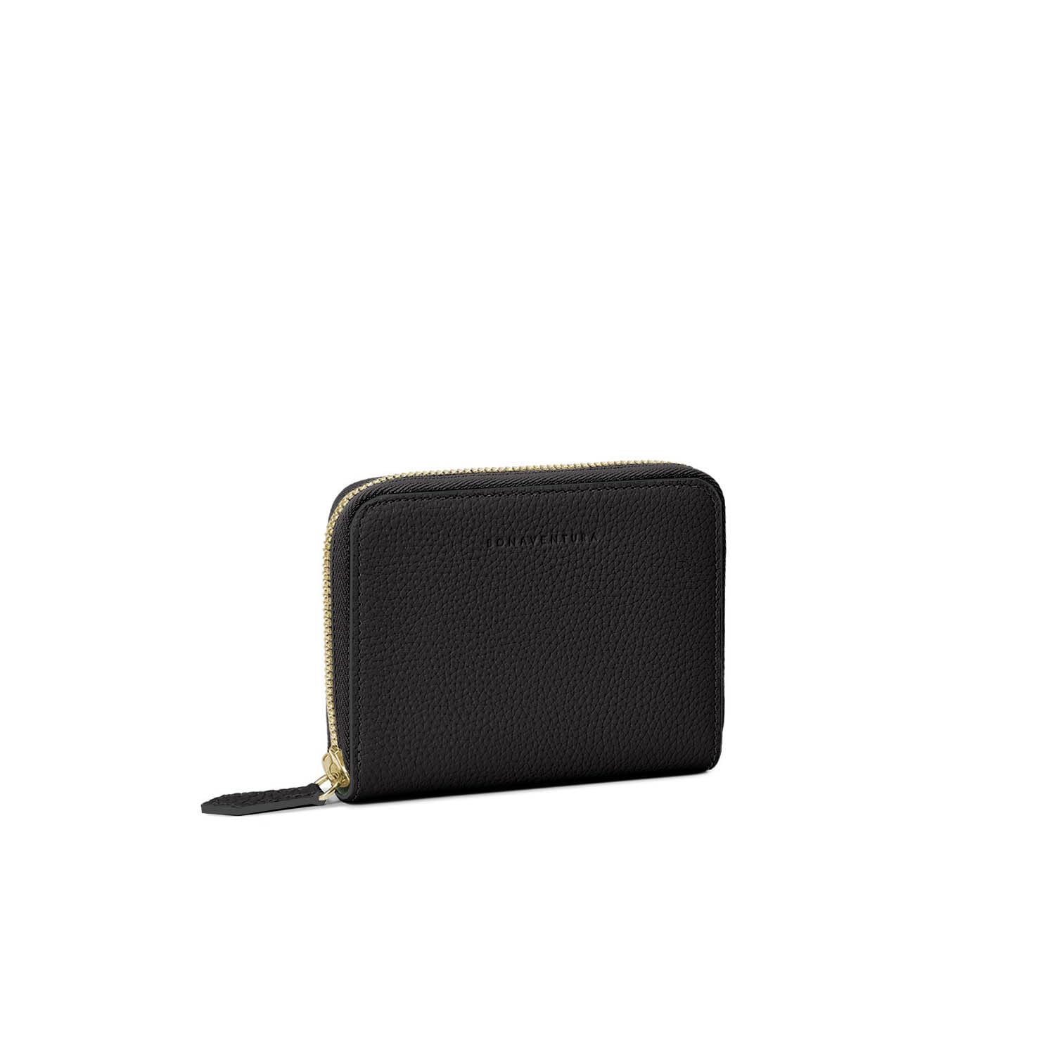 

BONAVENTURA Medium Functional Zip Wallet in Shrink Leather by Revise x Made with the finest European A perfect [Black Etoupe]. leather. gift.