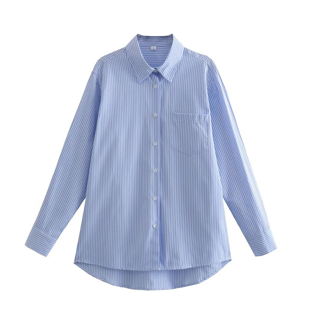 European and American Style, New Women's Clothing, Foreign Style, Fashionable and Versatile 2-color Striped Shirt and 2-color Shorts