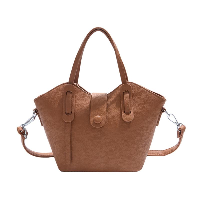 Simple texture lychee pattern portable wing bag autumn new hand bag shoulder messenger bag