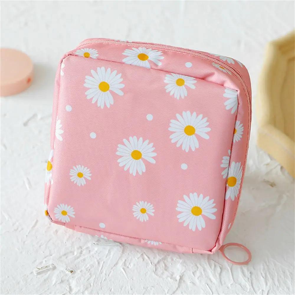 1Pcs Waterproof Sanitary Pads Pouch Tampon Napkin Storage Bag Coin Purse Bag Travel Makeup Lipstick Kawaii Data Cables Organizer