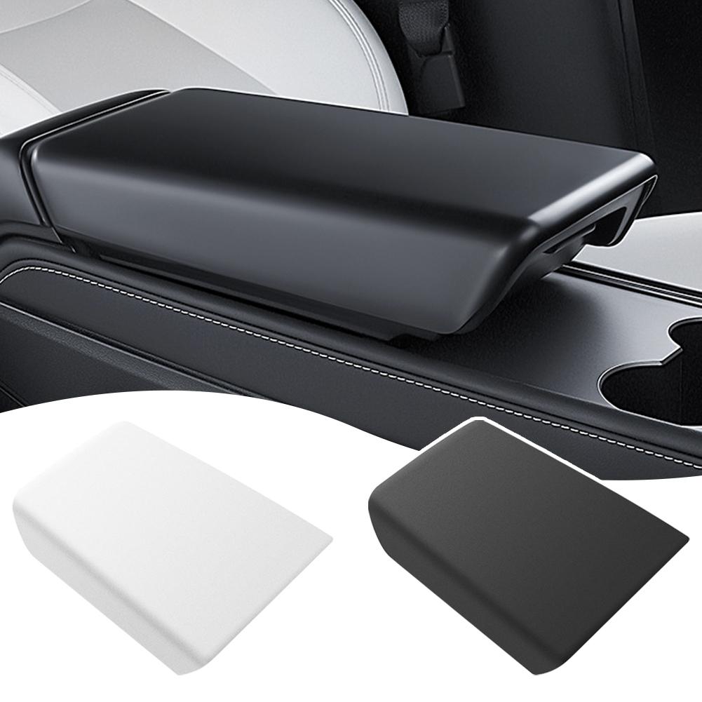 Auto Mittelkonsolen Armlehnenpolster für Tesla Y Highland TPE Weiche Hülle Deckel Auto Mittelarmlehnenbox Abdeckung Zubehör Q0P0