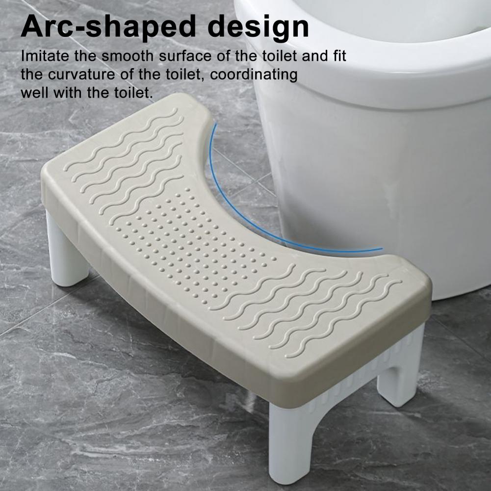 Toilet Squat Stool Removable Non-slip Toilet Seat Stool Ergonomic Toilet Footrest Home Adult Bathroom Accessories