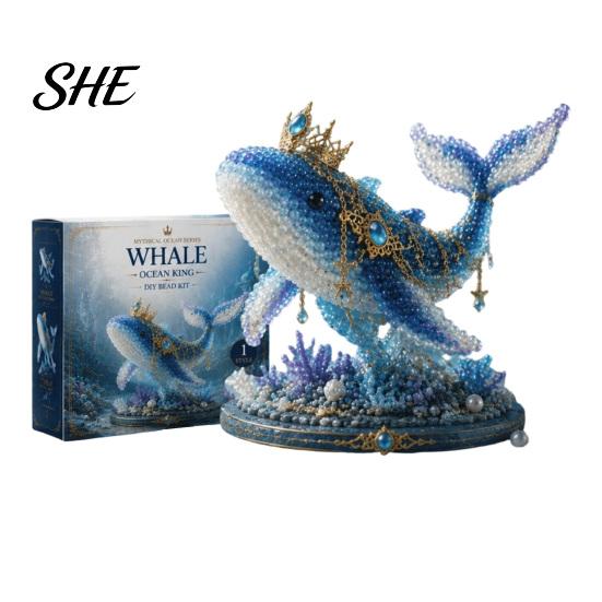 Kit di Creazione di Animali Marini con Perline Sott'acqua, Mitico Oceano Fai da Te per Principianti, Creazione di Animali 3D con Perline con Istruzioni, Perline e Modello con Design Unici del Mare