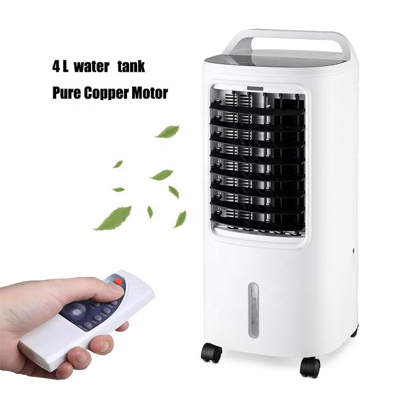 2025 4L Portable Evaporative Air Cooler with Remote Control - Mobile Water Cooling Fan