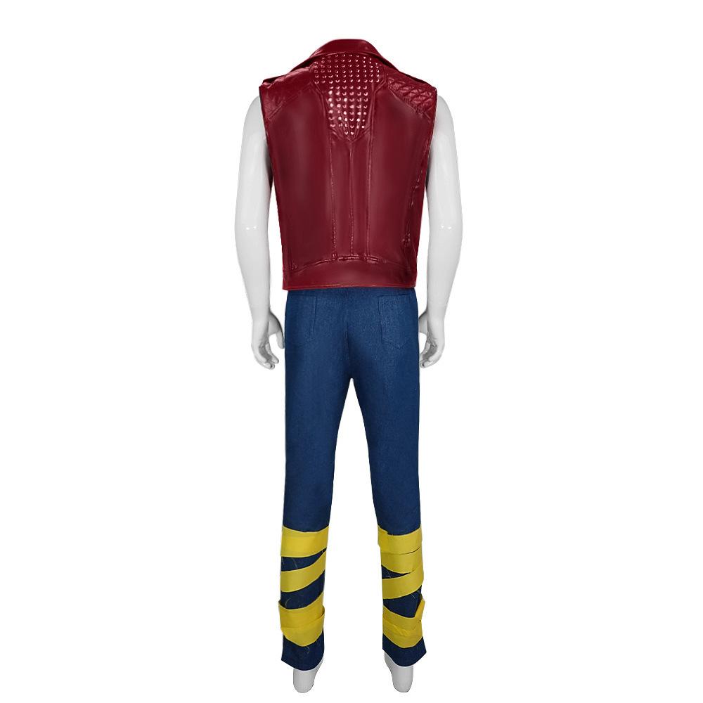 Thor Punk Vest Battle Cosplay Outfit, Thor Love and Thunder Movie Stage Costume