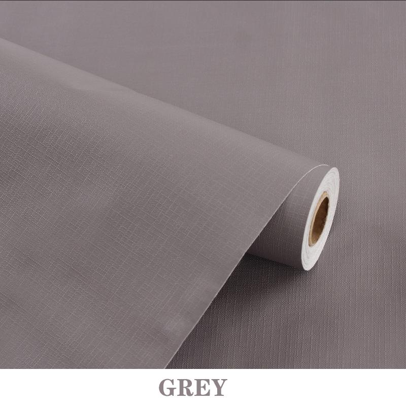 Pure Color Wallpaper PVC Waterproof Moisture-proof Self-adhesive Color of Macaron Wallsticker Furniture Renovation