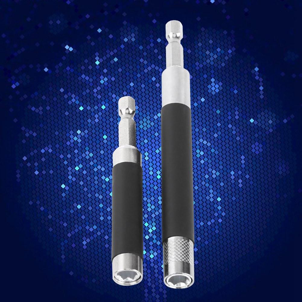 2pcs Extendible Hex Shank Socket Magnetic 1 4inch Electric Screwdriver Bit Holder Adapter