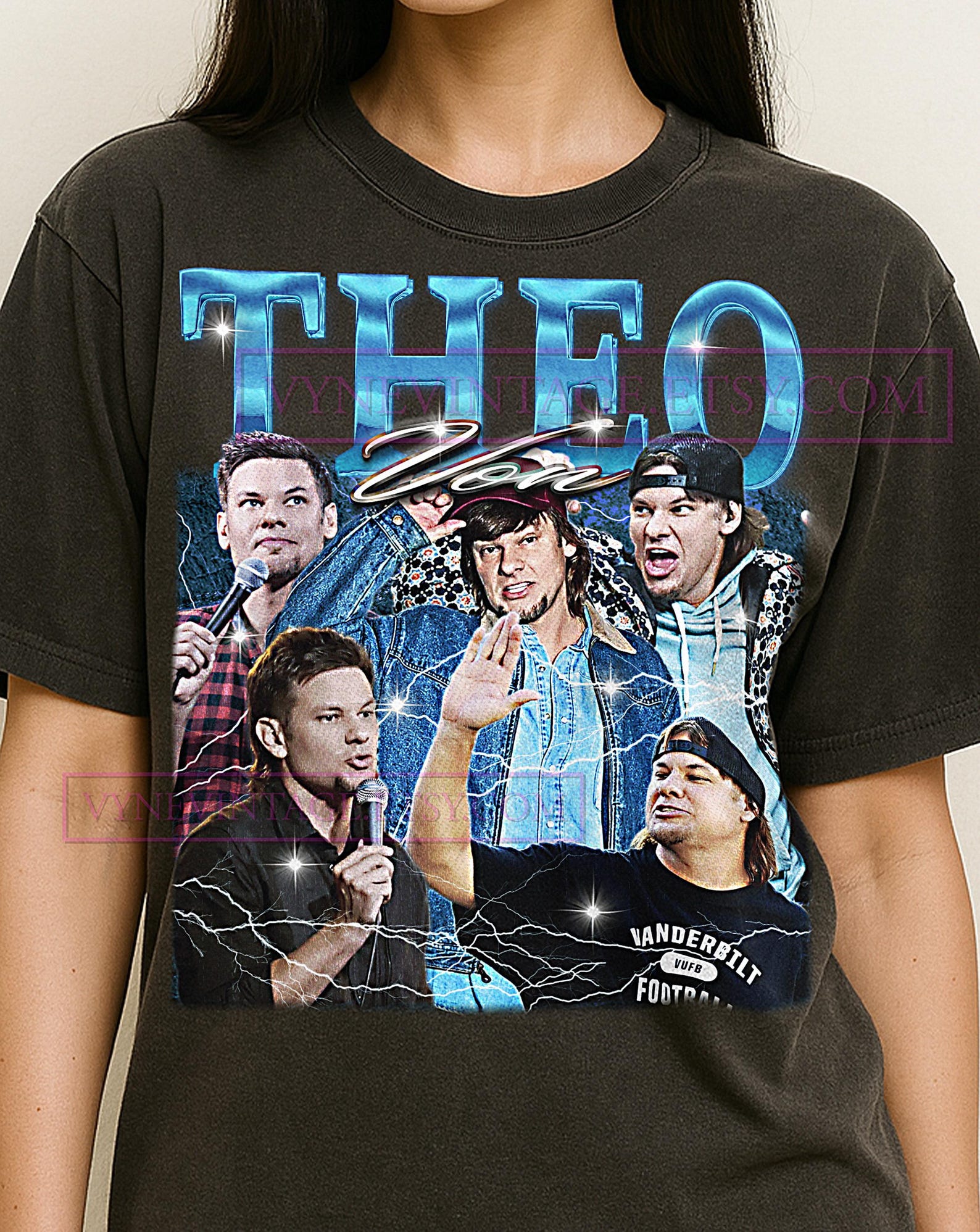 Theo Von Bootleg Shirt, Vintage Comedian Podcaster Star Funny Tee, 90s Retro Throwback T-shirt, Theo Von Sweater 2XL