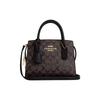ANDREA CARRYALL Coated Canvas With Smooth Leather Tote Bag, Shopping Bag, Shoulder Bag, Handbag Small Womens