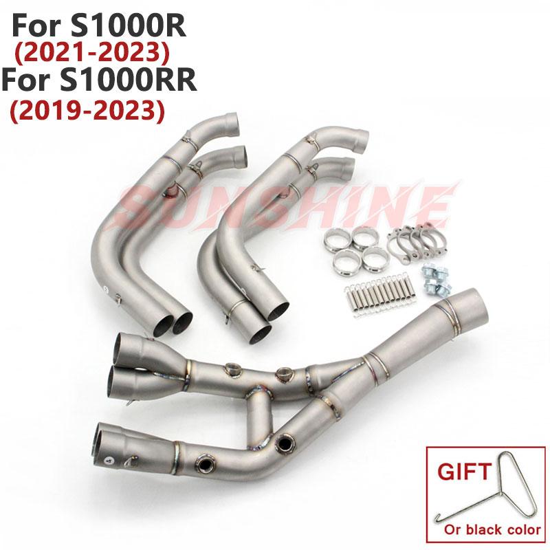 

Real Picture Slip on Motorcycle Exhaust Front Pipe Motorcross Full System Stainless Steel For S1000rr 2019-2023 S1000R 2021-2023 Slip on