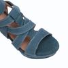 Blue Open Toe Buckle Strap Stiletto Sandals Shoes Woman Summer Sexy Fashion Thick High Heel Roman Shoes for Women