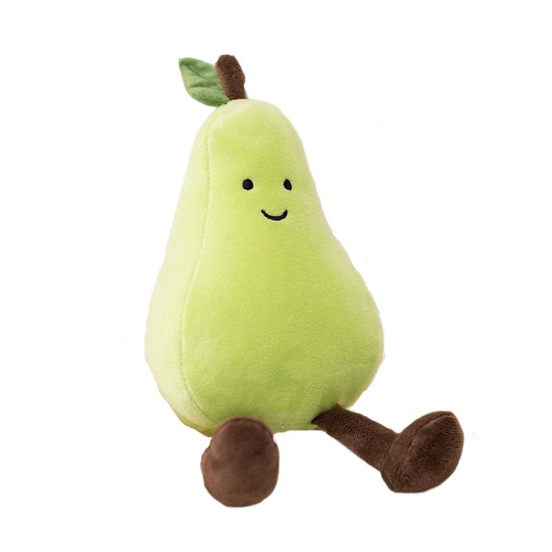 Adorable Fruit Party Plushies For Kids- Banana, Eggplant, Peach, And Pear Options!