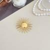 New Lobster Irregular Brooches Gold Plated Metal Geometric Brooches Glossy Finish Starfish Lapel Pins Clothes Decoration