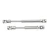 2PCS RC Drive Shaft Stainless Steel Adjustable for 1/10 313mm Wheel Base Remote Control Car