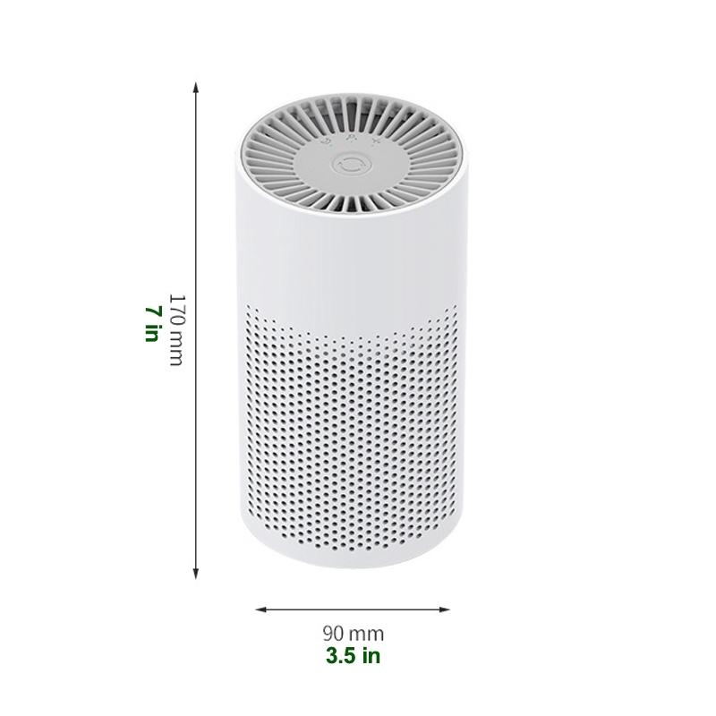 Oczyszczacz Powietrza Samochodowy 0,5 W Elektryczny Odświeżacz Powietrza USB Mini Oczyszczacz Powietrza HEPA Jonizator Powietrza Pojazdu Filtr Bakteriobójczy Dezynfekcja Czysty Pokój