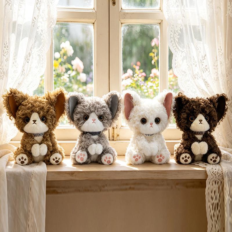 Shepherd Plush Toy With Super Soft Short Pile For Children Gift And Room Decor