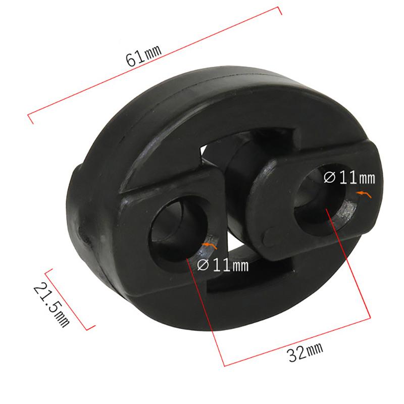 

2 шт. 2 отверстия автомобильные резиновые кронштейны для крепления выхлопной трубы подвеска изолятор замена выхлопного крепления универсальный