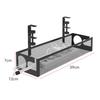 No Drilling Under Desk Wire Management Tray Retractable Cable Organizers In Home Office PC Router Data Wire Metal Storage Rack