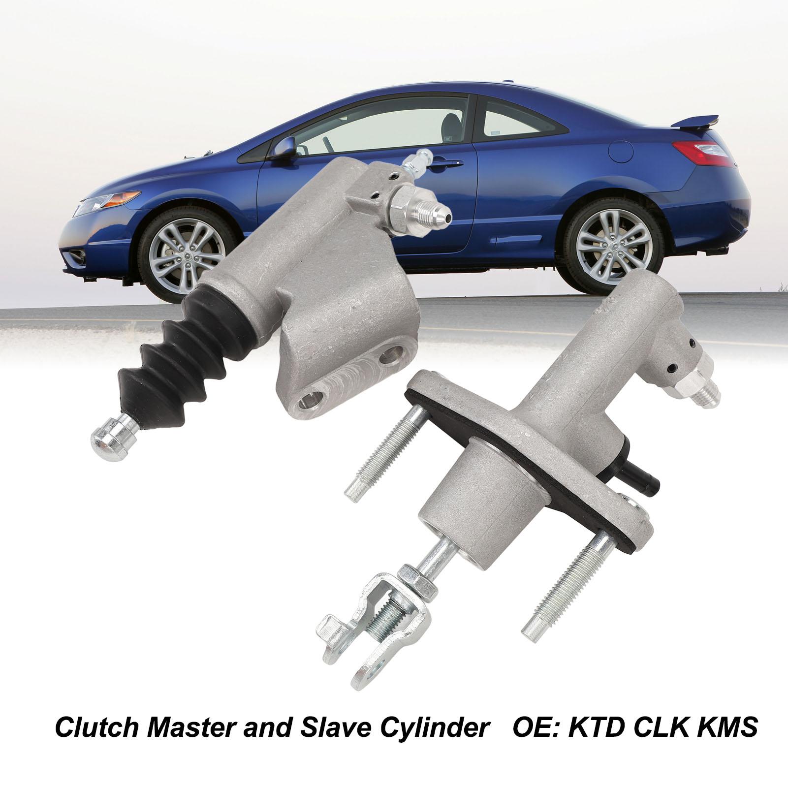 Car Clutch Master Slave Cylinder Assembly KTD CLK KMS Master Cylinder and Slave Cylinder Assembly for Rsx Dc5 2002‑2006 argento