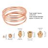 9Pcs Durable Metal Material Oil Pressure Gauge Tubing  Instrument Pipeline Installation