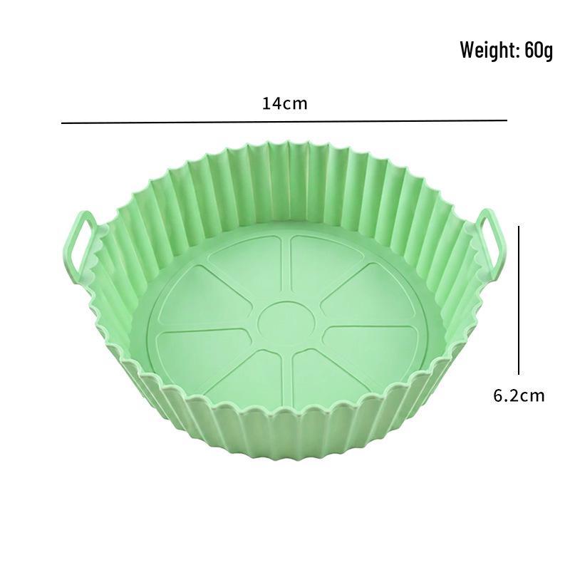 Silicone Baking Pan - High Heat Resistant, Easy to Clean, Round Mold for Air Fryers