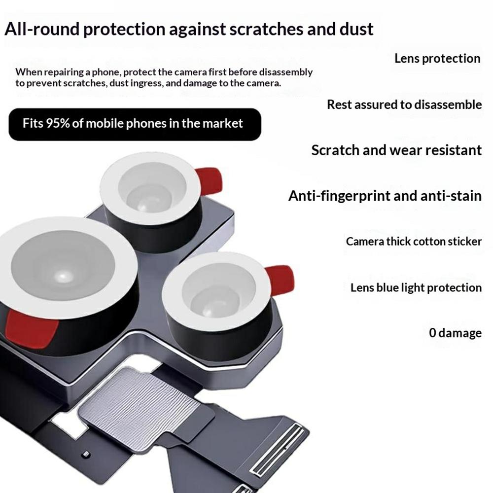 WYLIE 70Pcs 3D Camera Protection Sponge Stickers Phone Camera Repair Protective Rings