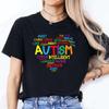 Autism Love Heart Graphic Oversized Tshirt Autism Awareness Month Cotton Tshirt Summer Female Unisex Tops Tees Wounisex Clothing