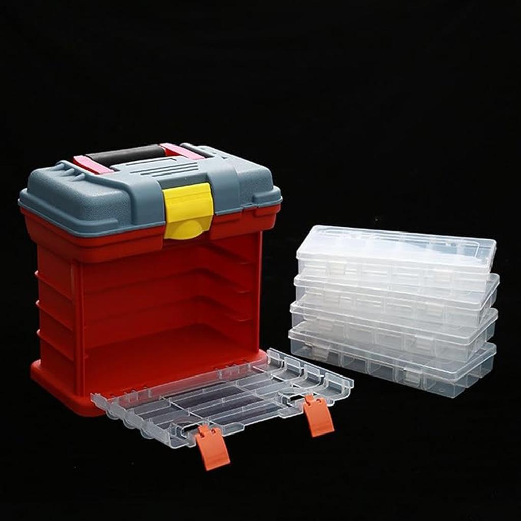 4 Layer Stackable Storage Box Things Storage Box Adjustable Compartment For Jewelry Tool Small Item