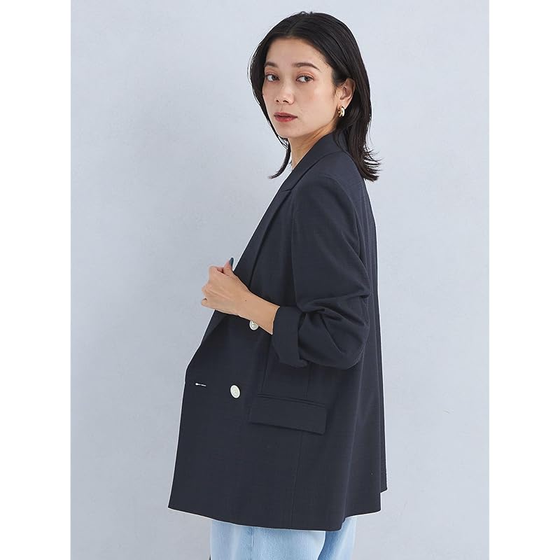 [United Arrows Green Label Relaxing] Soccer Like Double Jacket -Machine Washable Stretch- 35221621675 0330 OFF WHITE(03) S(36)