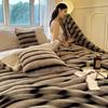 Soft Flannel Throw Blanket Lightweight Warm Bed Blanket For Bedroom Couch