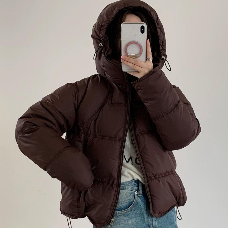 Women S Short Hooded Padded Cotton Coat Loose Warm Winter Jacket
