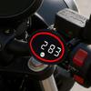 Clock For Motorcycle LED Display Small Motorbike Digital Clock Voltage Gauge For Women Teens Cycling Enthusiasts Commuting Urban