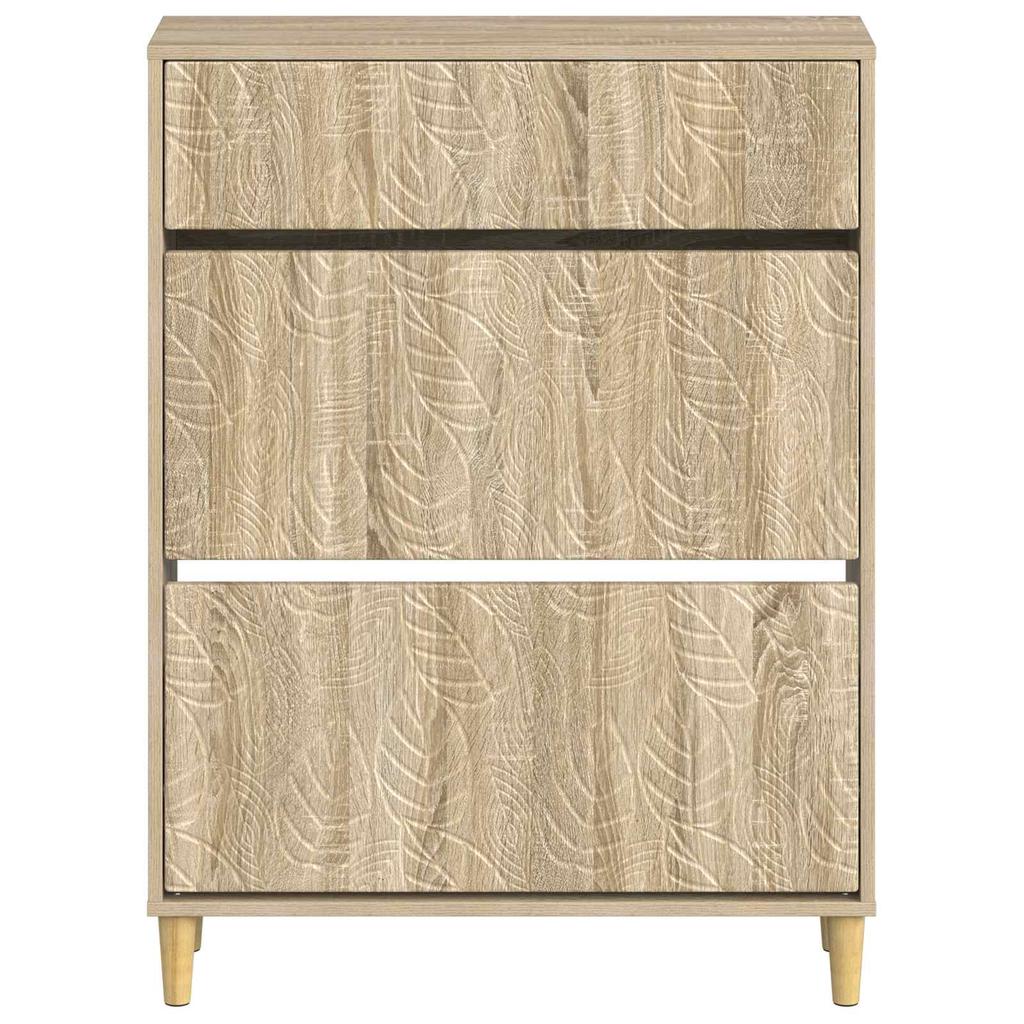 Shoe Cabinet DELFT 78 X 24 X 103 Cm Engineered Wood Sonoma Oak