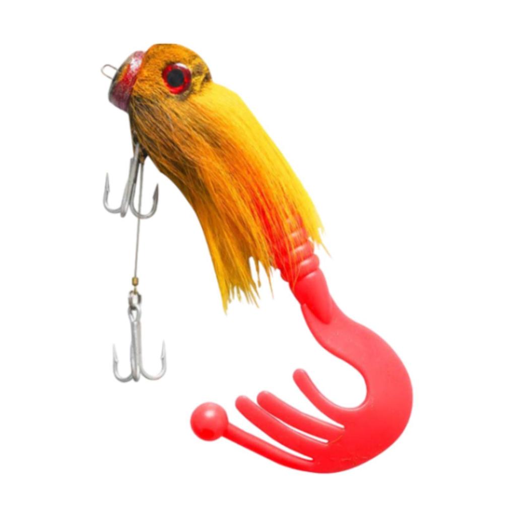 Artificial Fishing Lure Rat Lightweight Large Water Mouse Simulation Realistic Bionic Furry Sharp Hook Portable Fishing Tackle
