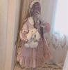 Lady Lazy Lolita Langarmkleid Einteilig Über dem Knie Rock Loli Rüschen Kostüm Fotografie Sweet Loli Prinzessin Cosplay Anime Crossdressing