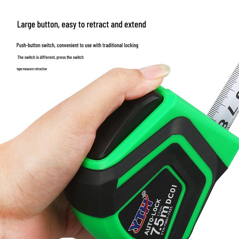 Double Automatic Stainless Steel Drop-Resistant Measuring Tape for Construction