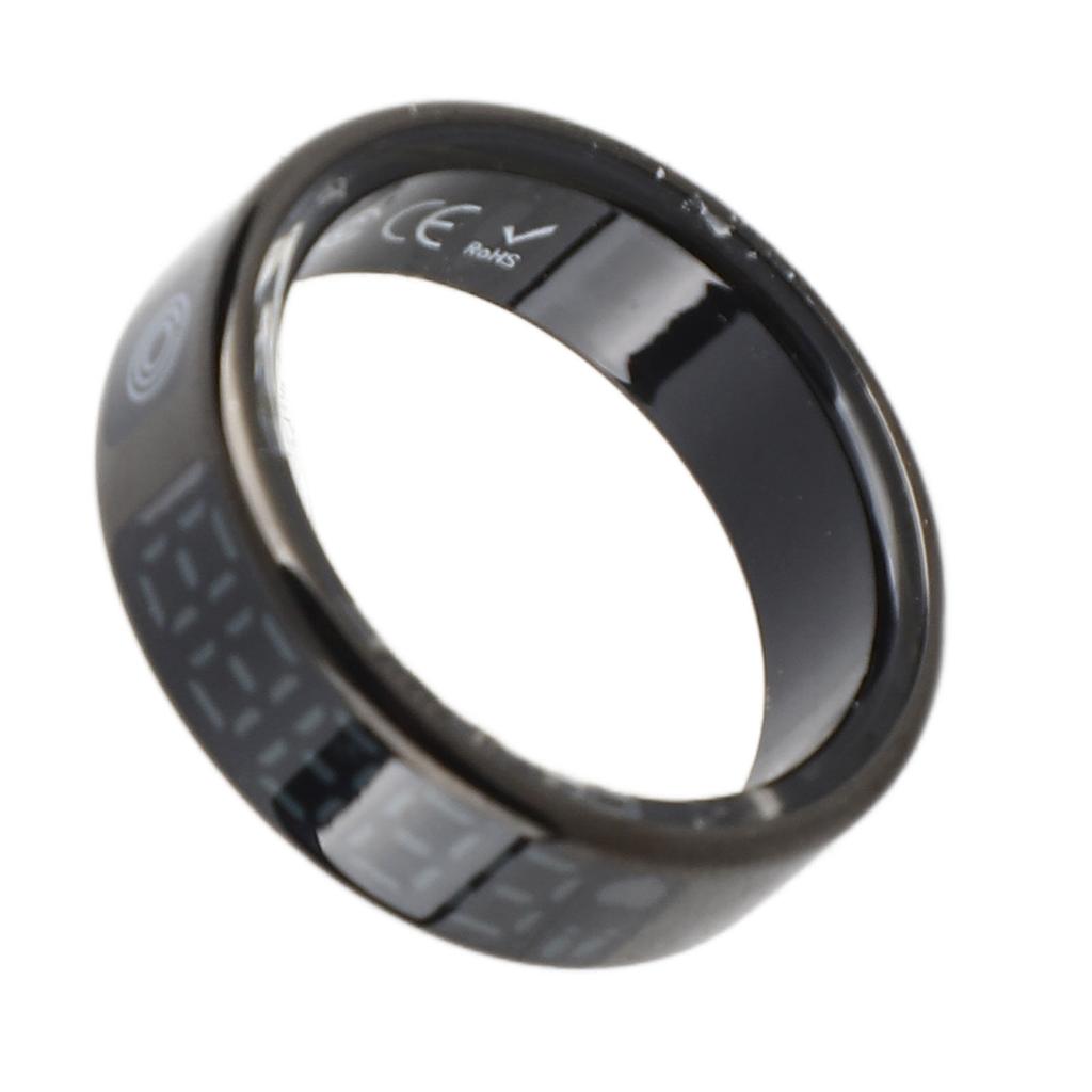Smart Ring with Display Touch Screen IP68 Stainless Steel Multiple Sports Modes Fitness Tracker Ring