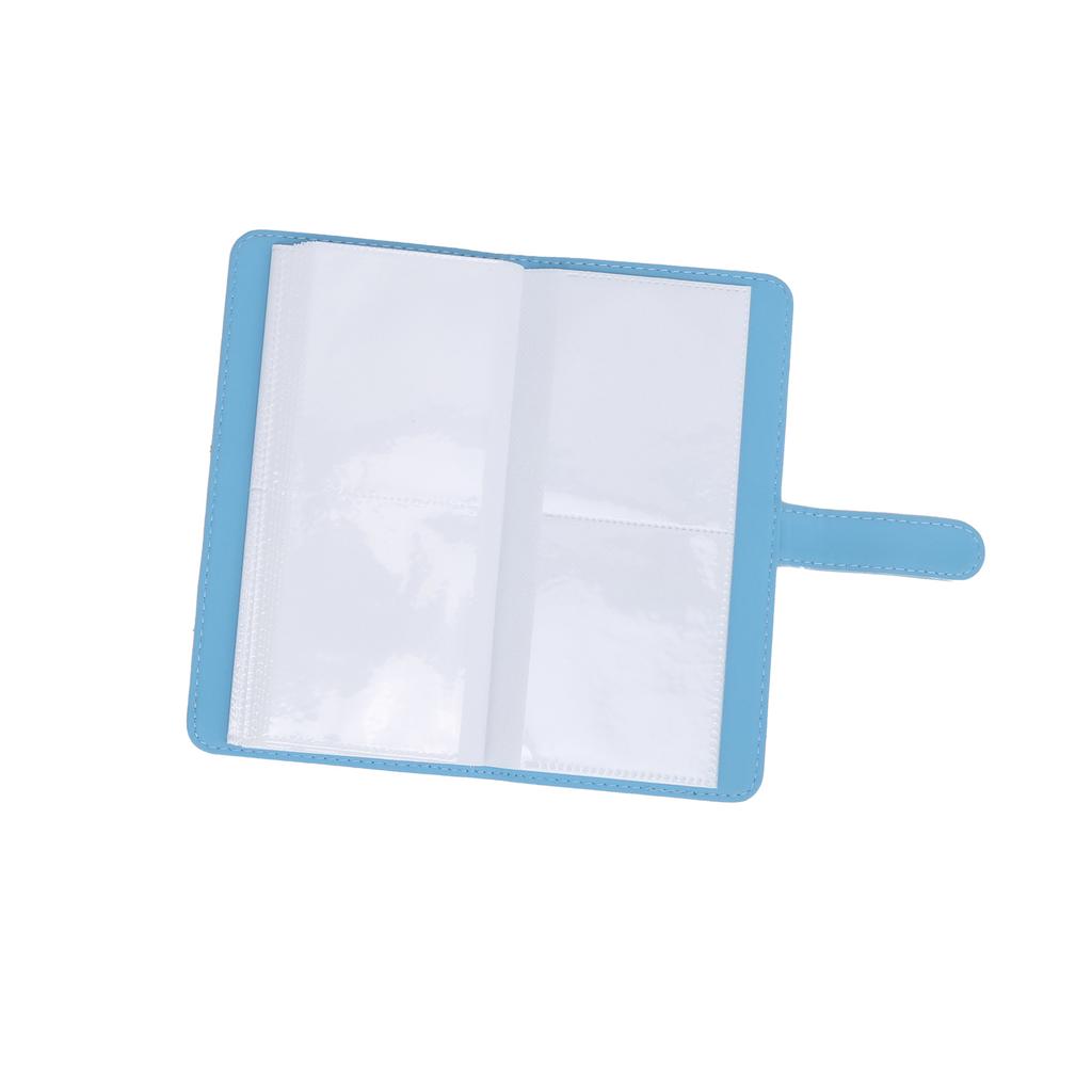 80 Pockets PU Universal Photo Album Card Holder for Polaroid Square SQ1 SQ20 SQ10 SQ6 SP‑3Blue