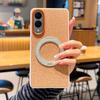 Case for Samsung S26 S25 S24 Plus Ultra Rotating with Bracket Protective Case Magnetic Attraction Texture of Cloth Tough Shell