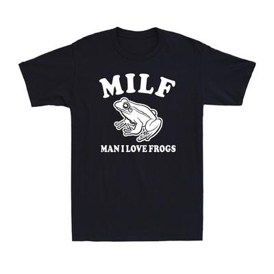 Milf Unisex Ich Liebe Frösche Lustiger Witz Sarkastischer Frosch Amphibienliebhaber Unisex T-Shirt