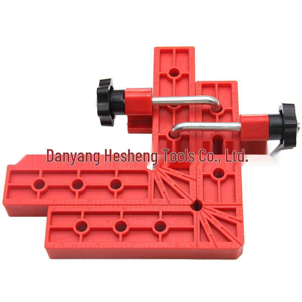Adjustable 140mm Right Angle Woodworking Clamp & Ruler Tool Set