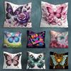 Beautiful Butterfly Art Throw Pillow Case Living Room Sofa Cushion Cover For Home Bedroom Decoration Protector