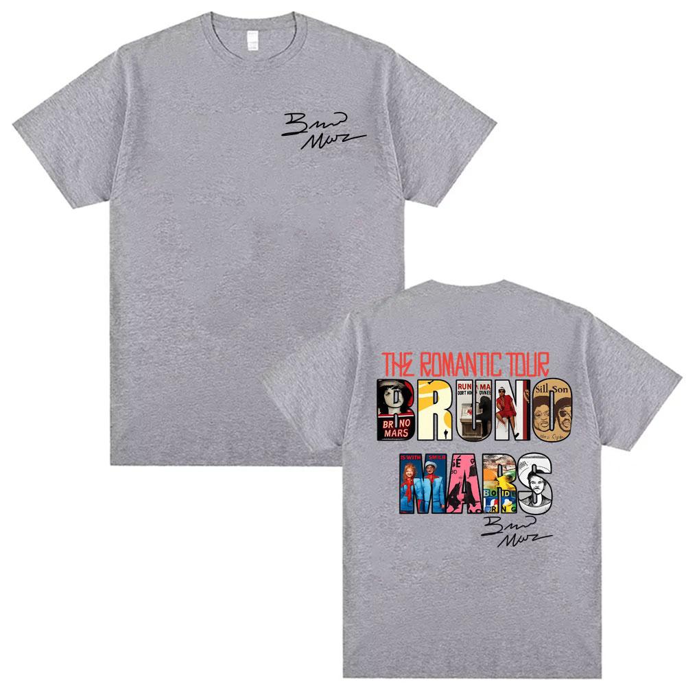 Bruno Mars The RoUnisextic Tour 2026 Album Cover T Shirts Unisexs Clothes Fashion Oversized Tshirts Summer Tops ONeck Loose T Shirt