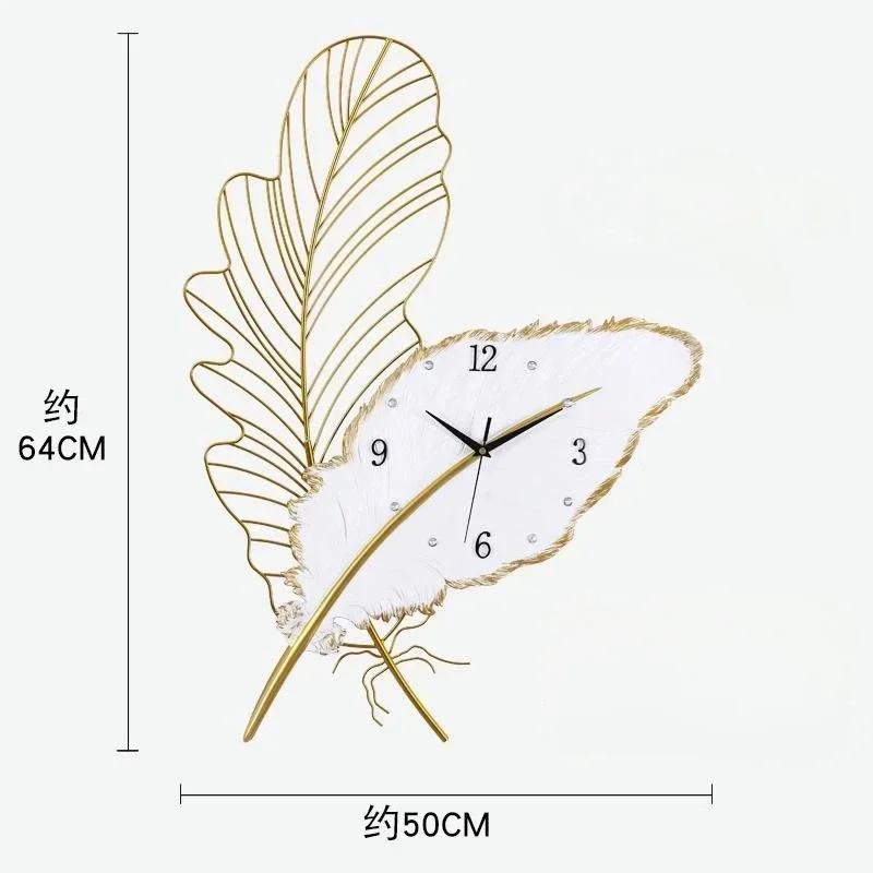 Nordic Decoration Wall Clocks Art Mural Silent Metal Living Room Wall Clocks Modern Simple Design Home Decor Horloge Murale